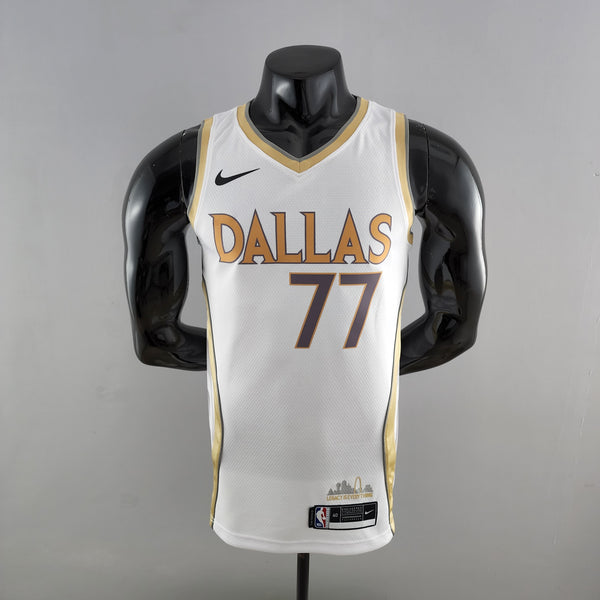 Regata NBA Dallas Mavericks - Doncic #77 City Edition White