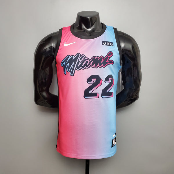 Regata NBA Miami Heat - Butler #22 City Edition Pink Blue