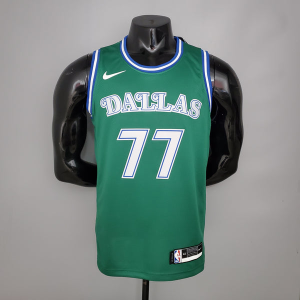 Regata NBA Dallas Mavericks - Doncic #77 Lone Ranger Retro Green